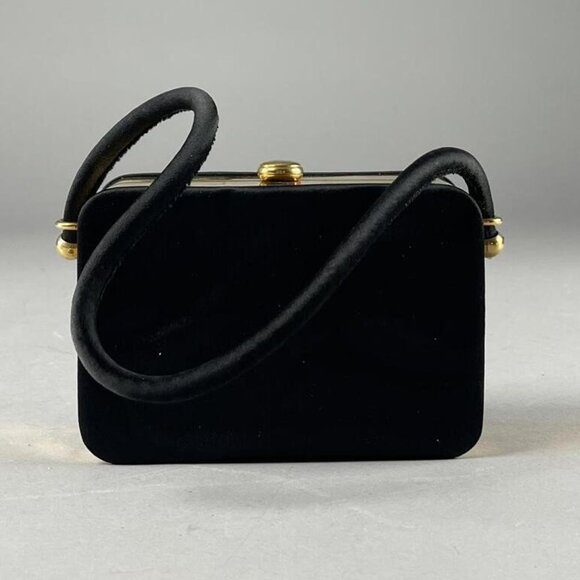 1960s Handmade Minaudiere Box Purse Compact with Metal Flowers & Birds - Vintage - Picture 3 of 9